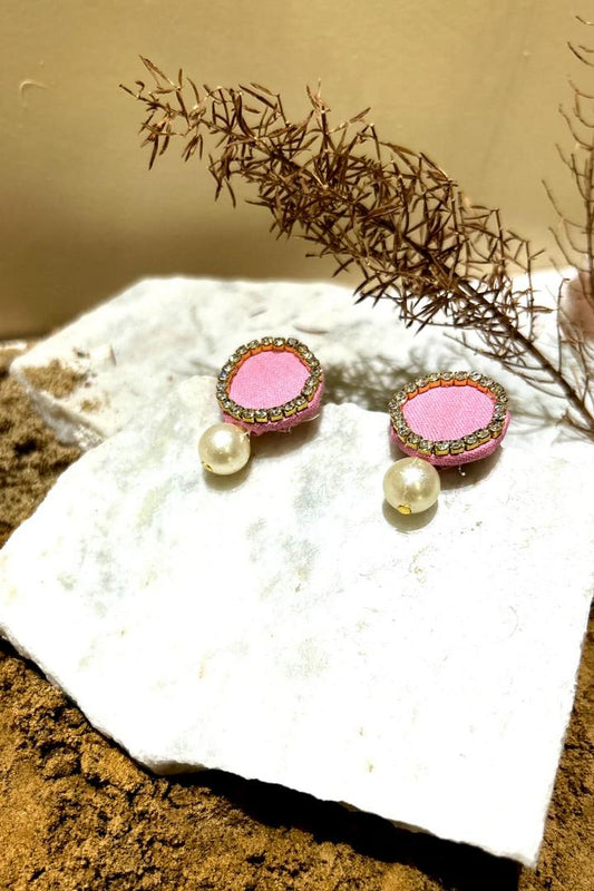 Baby Pink Stone Earrings