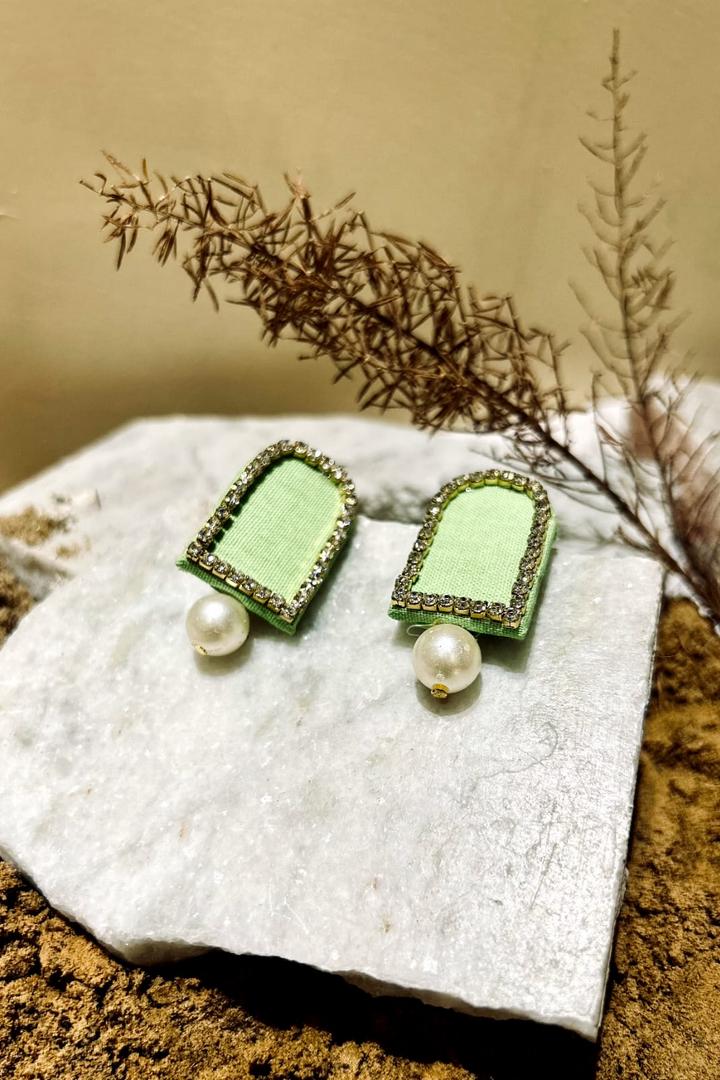 Green Stone Earrings