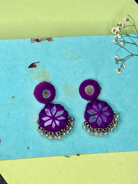 Ambha Purple Gunghroo earrings